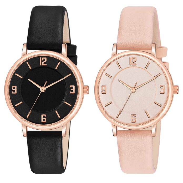 CLOUDWOOD Multicolor Special Super Quality Analog Watches Combo Look Like Preety for Girls and Womne Pack of - 2 (MT312-316)