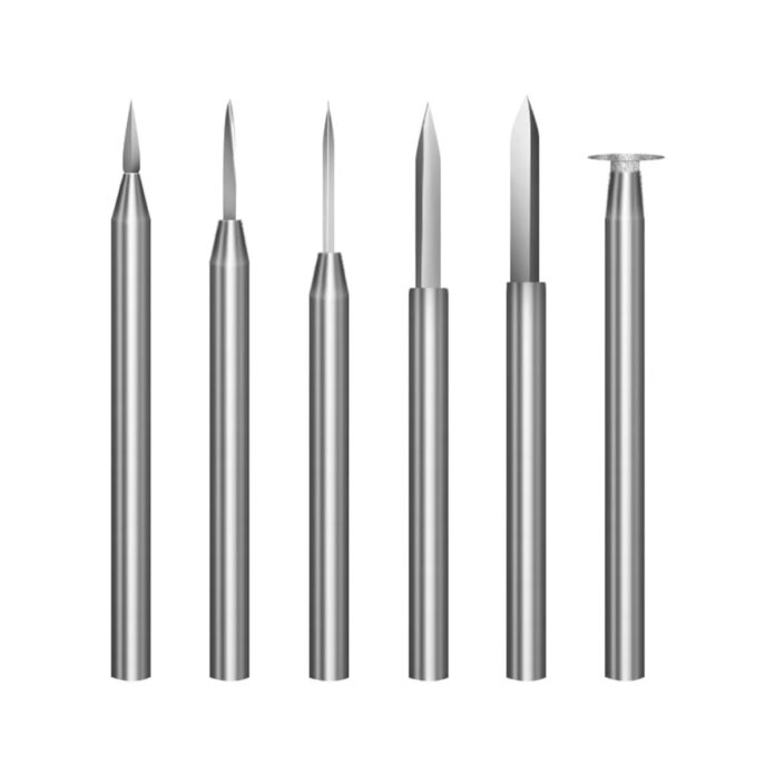 Serplex® 6Pcs Carving Bits Detail Carving Bits for Dremel Rotary Tool Engraving Bit Stainless Steel Carving Drill Bit Detailing Engraving Bits Rotary Carving Bits for DIY Wooden Carving Woodworking