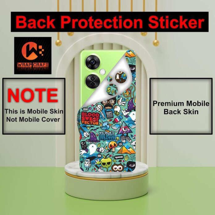 WRAP CRAFT Mobile Skin Sticker Compatible with Apple iPhone 12 Pro Skin Not Back Cover, Camera & Back Protector Mobile Skin Wrap; iPhone 12 PRO-KE-236