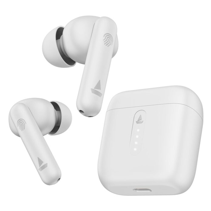 boAt Airdopes 141 Bluetooth Truly Wireless in Ear Ear Buds w/ 42H Playtime,Low Latency Mode for Gaming, ENx Tech, IWP, IPX4 Water Resistance, Smooth Touch Controls(Pure White)