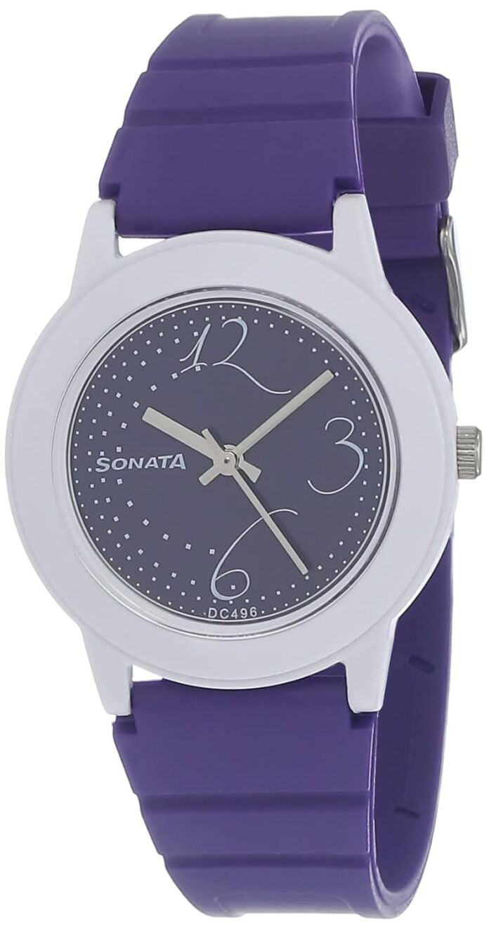 Sonata Fashion Fibre Analog Black Dial Women's Watch NM8992PP02/NN8992PP02