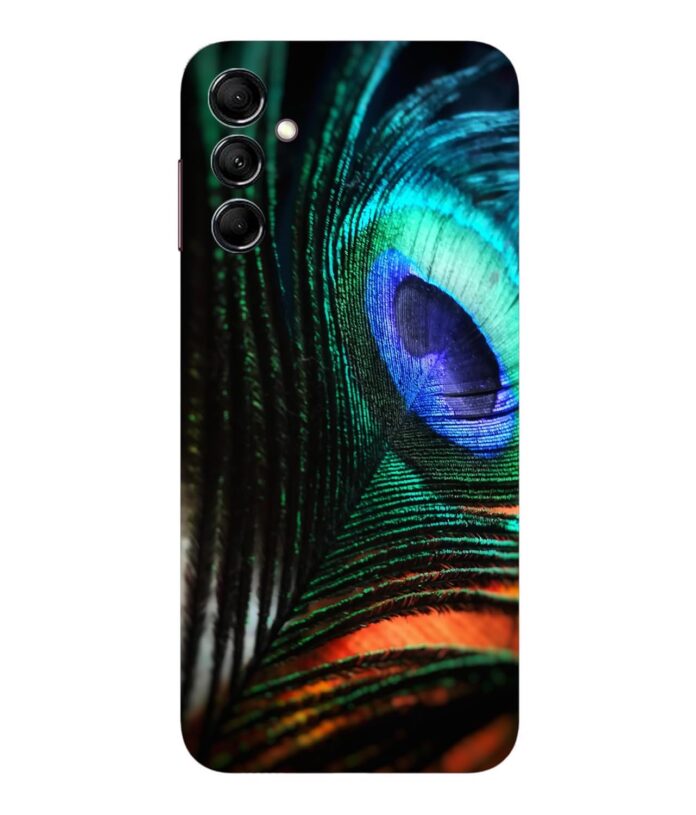 TRUEMAGNET Premium ''Mor Pankh''' Printed Hard Mobile Back Cover & Case for Samsung Galaxy M14 5G, Designer & Attractive Case for Your Smartphone