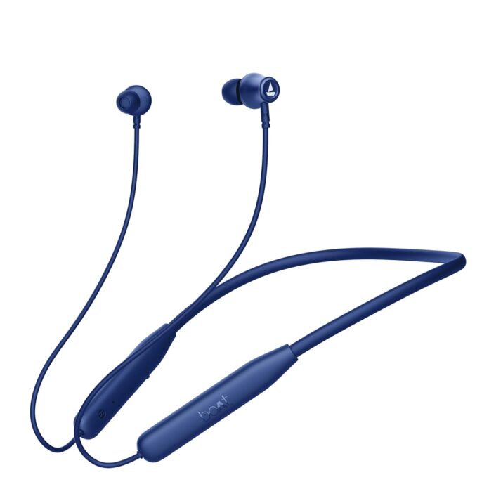 boAt Rockerz 111 w/Up to 40 Hours Playtime, Dual Device Pairing, ENx Tech, Beast Mode, ASAP Charging, BTv5.3, IPX5, Type-C Interface & Magnetic in Ear Buds Bluetooth Wireless Neckband(Deep Blue)