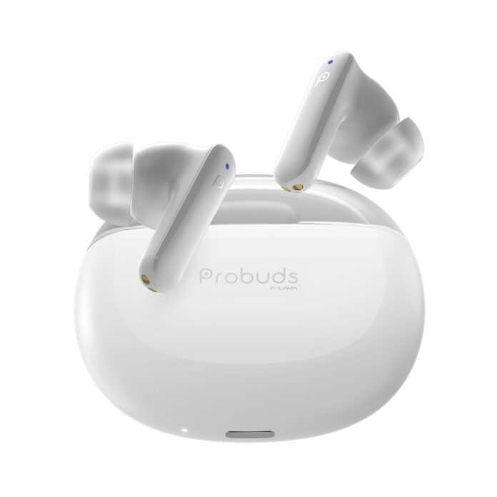 Probuds T31 Wireless Bluetooth Earbud - TWS (with Mic)| 35+ hrs Playtime | ENC | 35ms Low Latency | 10 min Fast Charge | Water Resistant (IPX4 Rated) | 10mm Driver | BT V5.3 (in-Ear, Frost White)