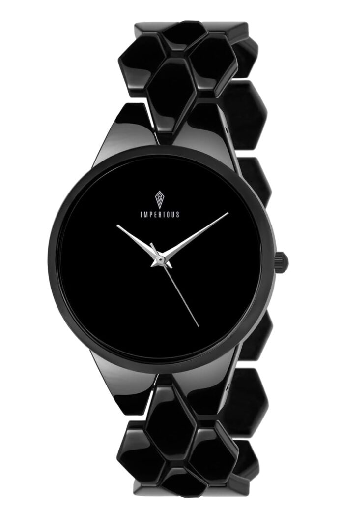 IMPERIOUS - THE ROYAL WAY Analogue Women's Watch (Black Dial)