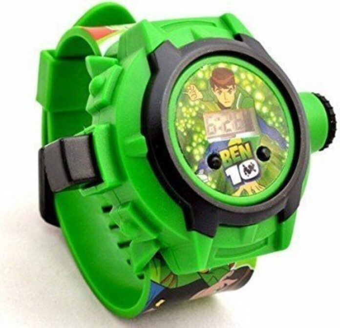 Acnos Brand- Digital 24 Images Projector 7 Character Watch for Kids Boys Rubber Material Watch Diwali Gift Birthday Return Gift Best Digital Toy Watch for Boy's Girl's