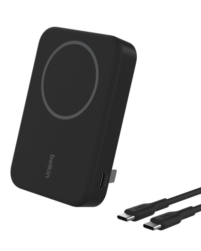 Belkin BoostCharge Pro 10000 mAh Qi2 Magnetic Power Bank | iPhone 16, 15, 14, 13 | Black