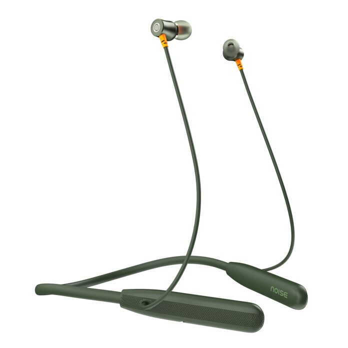 Noise Airwave Bluetooth in Ear Neckband with 50H of Playtime, 3 EQ Modes, ENC for Calling, Low Latency(Upto 50ms), 10mm Driver, BT v5.3(Olive Green)