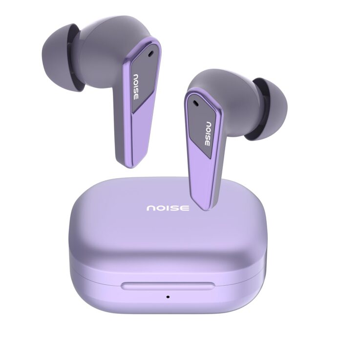 Noise Buds N1 Pro in-Ear Truly Wireless Earbuds with Metallic Finish, ANC(Upto 32dB), 60H of Playtime, Dual Pairing, Instacharge(10 min=200 min), BT v5.3(Chrome Purple)