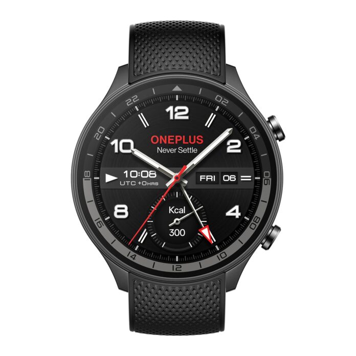 OnePlus Watch 2R with Wear OS 4 by Google,Snapdragon W5 Chipset,Upto 100hrs Battery Life,1.43 AMOLED Display,100+ Sports Mode,Dual Frequency GPS,5 ATM,IP68 & BT Calling [Gunmetal Gray]