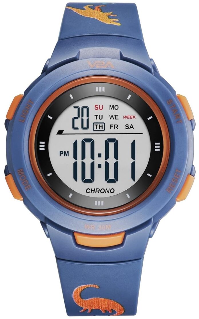 V2A Kids Watch-Waterproof Watch,Gifts for Kids Age 5-13 for Multi-Functional 30 M Digital Sports Watches for 5-10 Year Old Kids