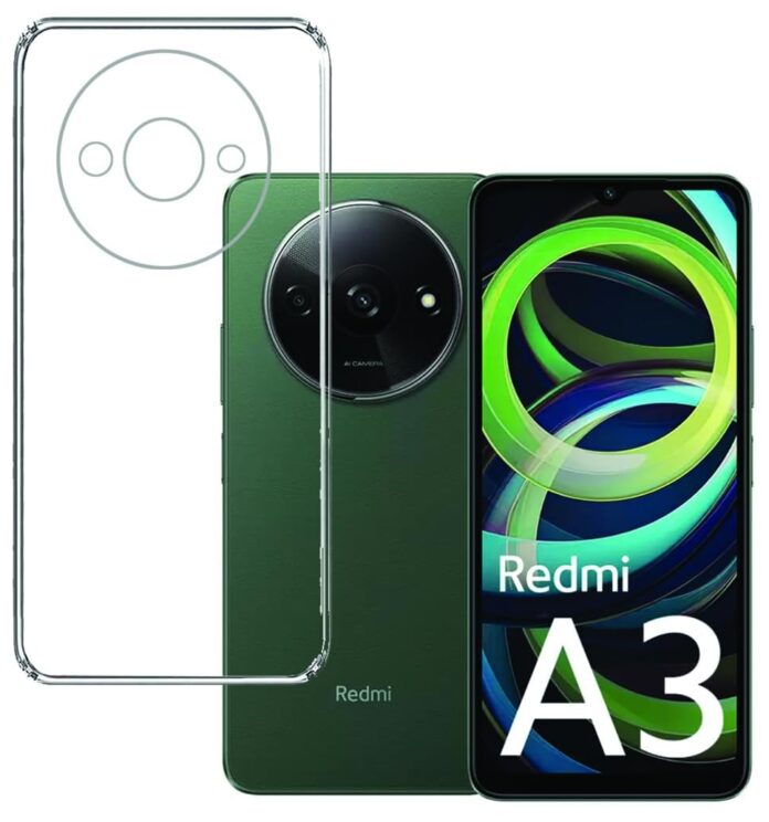 Amazon Brand Solimo Redmi A3 2024 Back Cover | Slim Soft Back Case for Redmi A3 2024 (Transparent)