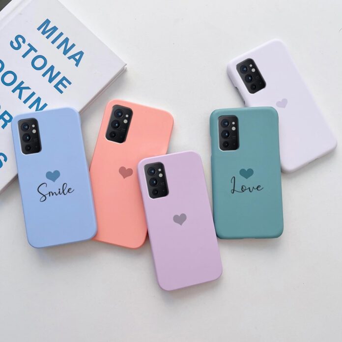 COLORflow Back Cover case Compatible with ONEPLUS 9RT | Pastel Hearts Color Customized Back Cover Compatible with ONEPLUS 9RT