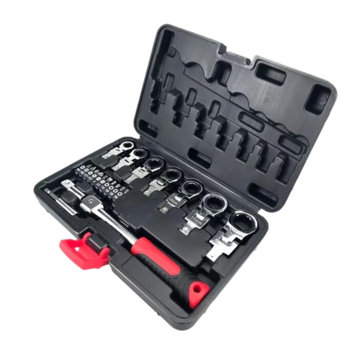 Enakshi (LABEL) Flex Ratchet Wrench Set Heavy Duty for DIY Garage Workshops Woodworking