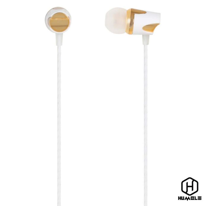 HUMBLE Opus Earphones with Stereo Sound and Hands-Free Mic for iPhone ● Android Smartphone ● Tablet ● Laptop ● 3.5mm Audio Plug Devices (Blue)