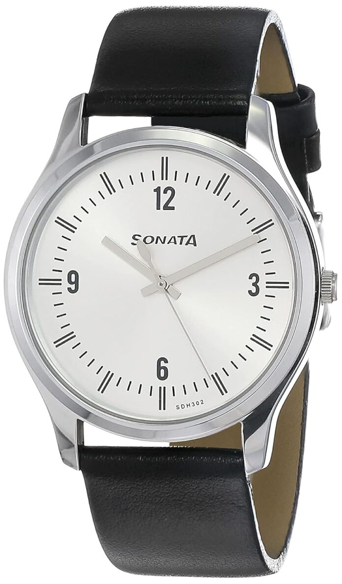 Sonata Essentials Analog Silver Dial Men's Watch NM77082SL01W/NN77082SL01W