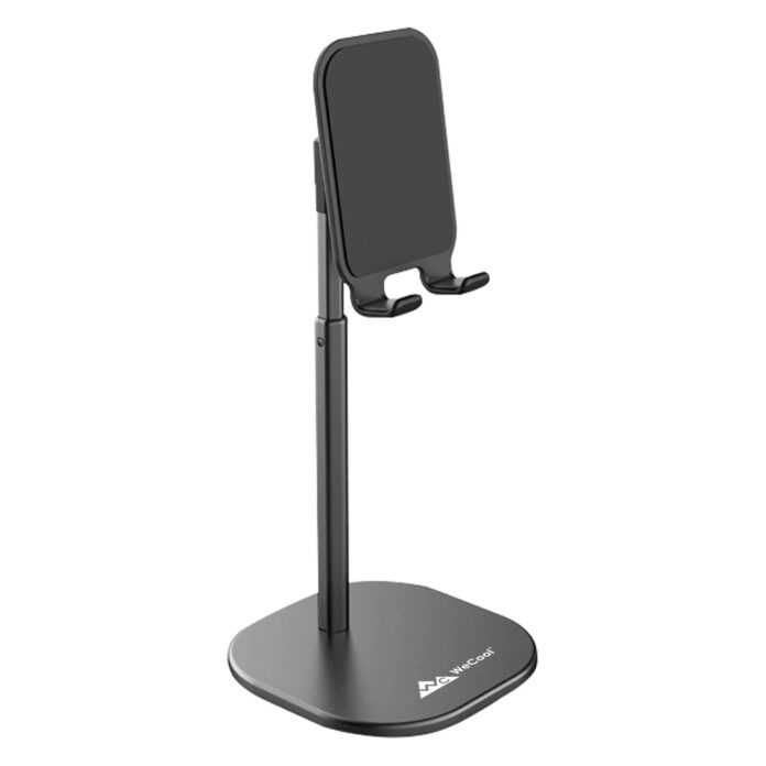 WeCool T3 Mobile Stand Holder for Desk Sturdy,Anti-Slip,Height Angle Adjustable Mobile Holder Phone Stand Compatible with iPhone,Samsung Galaxy,Vivo, Oppo All Mobile Phones (Black)