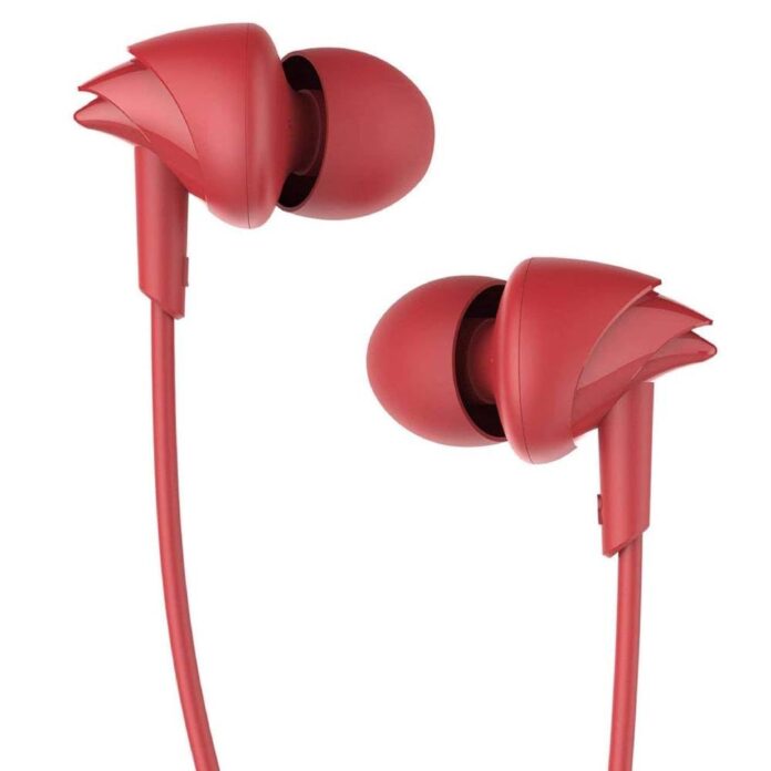 boAt Bassheads 100 in Ear Wired Earphones with Mic(Furious Red)