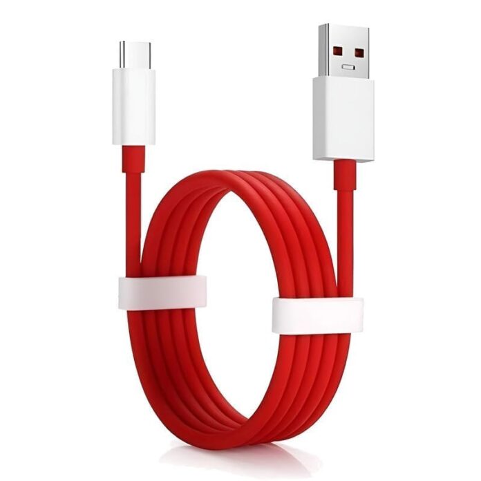 Basesailor Oneplus Original Fast 80W USB Type C Data Sync Fast Charging Charger Cable for One Plus 12,12r,11,11r,10r,10t,10,10 pro,9 Pro,8,8T,7t,7t Pro,6,Nord,4,3,2,2t,Ce2 Lite,Ce3 lite, Red