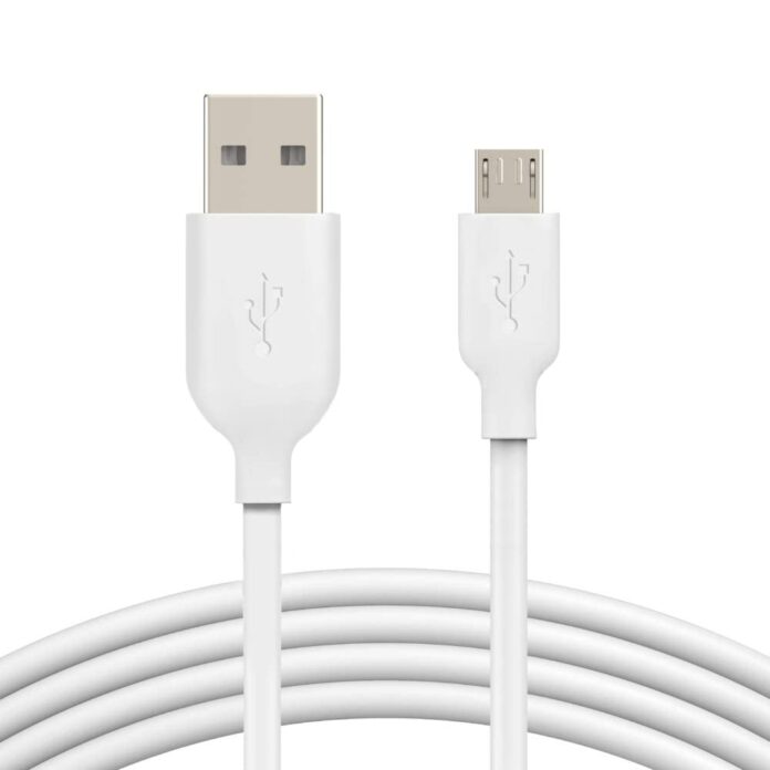 CEDO 1m Long Micro USB Data Cable for Mobile, Smartphone, Power Bank, Headphone, Earbuds | Fast Charging 3.1Amps (White)