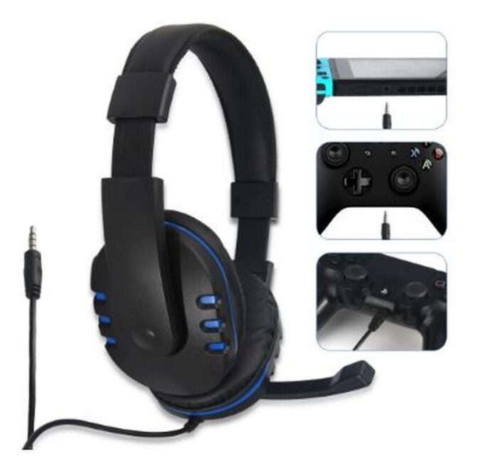 Gaming Headset Stereo Wired Headphones Over Ear Headphones Universal with Microphone for PS5, PS4 Controller For PS5/ PS4/Xbox One/Nintendo Switch/PC,Mobile phone and Tablets 3.5 MM Jack