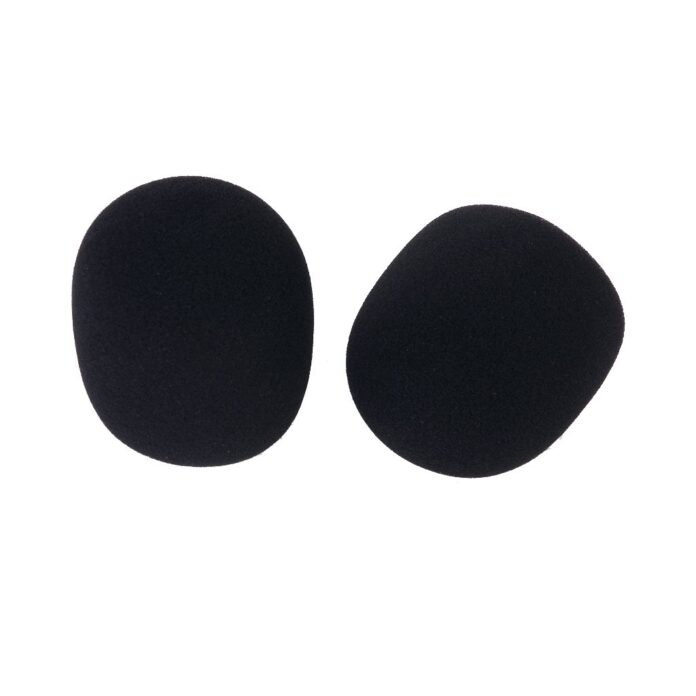 Generic 2 Pcs Studio Microphone Foam Mic Shield Cover Black