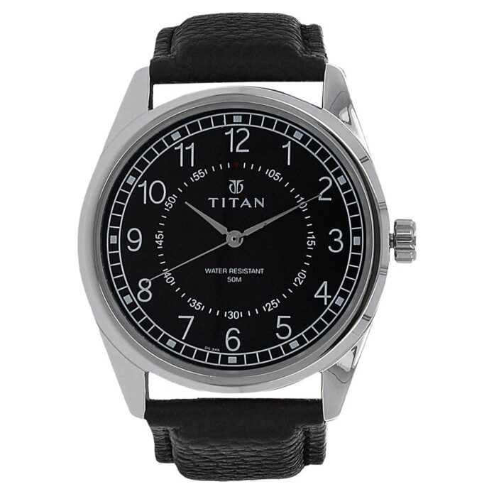 Titan Men's Strap Watch (Black)