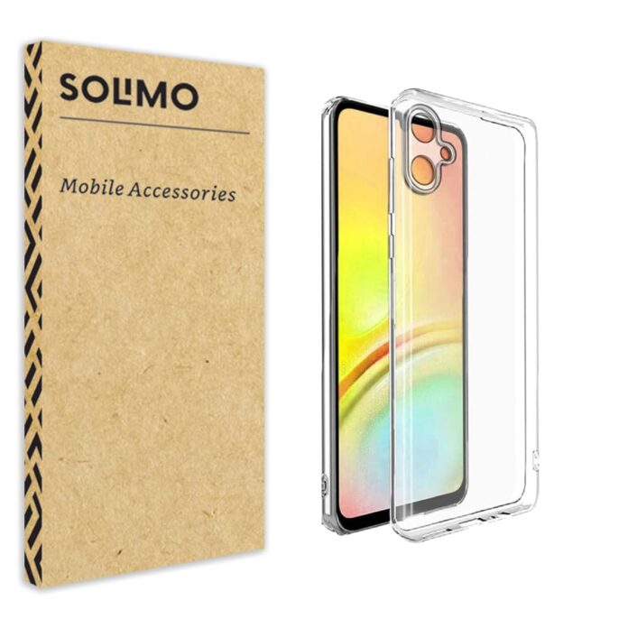 Amazon Brand - Solimo Shockproof Crystal Clear Back Cover Case for Samsung Galaxy M05 5G | 360 Degree Protection | Protective Design | Transparent Back Cover for Samsung Galaxy M05 5G