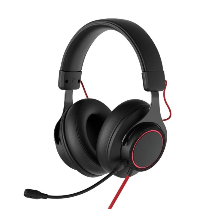 Boɑt Immortal IM1000D Dual Channel Gaming Wired Over Ear Headphones with mic, 7.1 Channel Surround Audio, 50mm Drivers & RGB Breathing LEDs(Black Sabre)