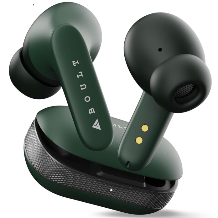 Boult Newly Launched Z20 Truly Wireless Bluetooth Ear Buds with 51H Playtime, Zen™ Calling ENC Mic, Made in India, Low Latency Gaming, Rich Bass Drivers, TWS Earbuds Bluetooth Wireless (Pine Green)