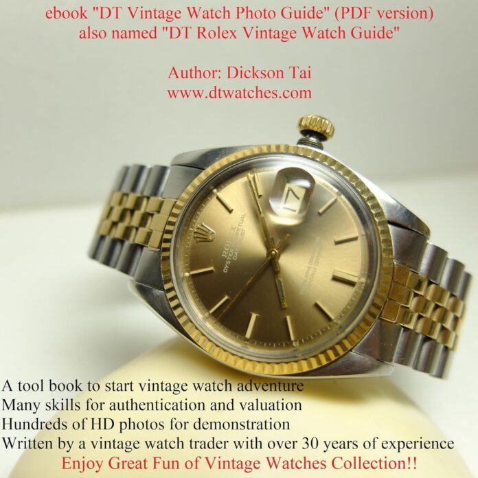 DT Vintage Watch Photo Guide: Quick and interesting way / course to start vintage watch collection