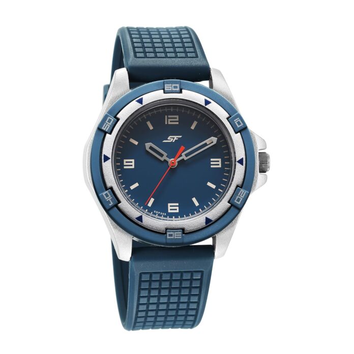 SF Sporty Blue Dial Polyurethane Strap Watch for Men-7930PP21W