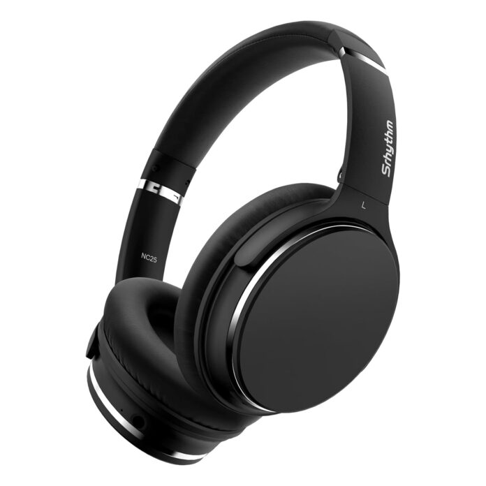 Srhythm NC25 Wireless Headphones Bluetooth 5.3,Lightweight Noise Cancelling Headset Over-Ear with Low Latency,Game Mode