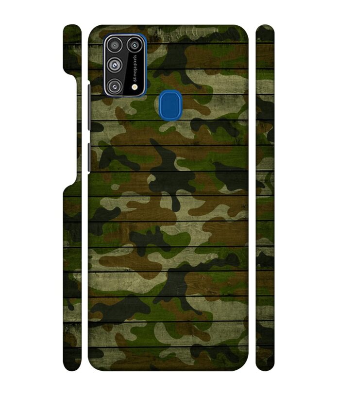 TrishArt ''Army Uniform Pattern'' (Wooden Pattern) Printed Hard Mobile Back Cover & Case for Samsung Galaxy M31 / Samsung Galaxy F41 / Samsung Galaxy M31 Prime