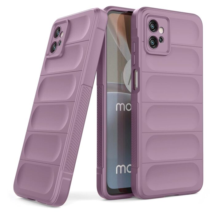 Zapcase Back Case Cover for Moto G32 | Compatible for Moto G32 Back Case Cover | Matte Soft Flexible Silicon | Liquid Silicon Case for Moto G32 with Camera Protection | Lavender