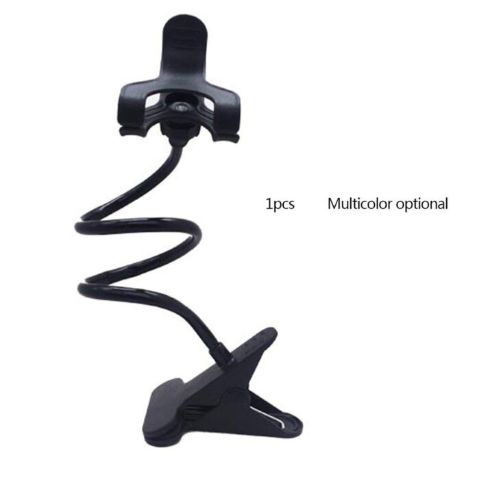 BHOOLU&GOOLU Adjustable Long Neck Mobile Phone Holder with Table Clip Bracket (Black)- 1 pc/Set