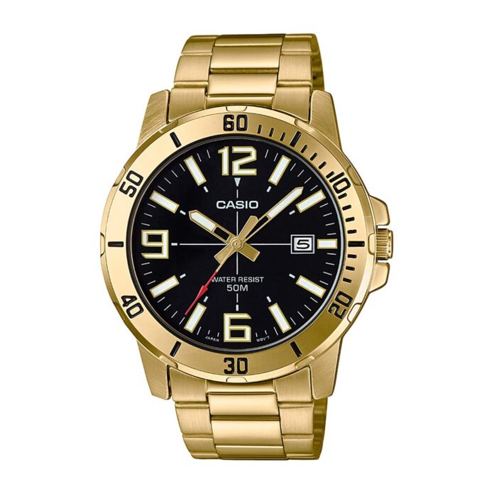 Casio Enticer Analog Black Dial Men's Watch - MTP-VD01G-1BVUDF (A1367)