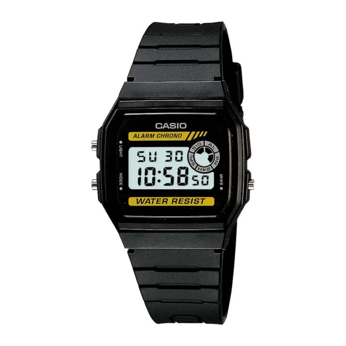 Casio Resin Youth Series Digital Grey Dial Black Strap Unisex Watch - F-94Wa-9Dg(D053)