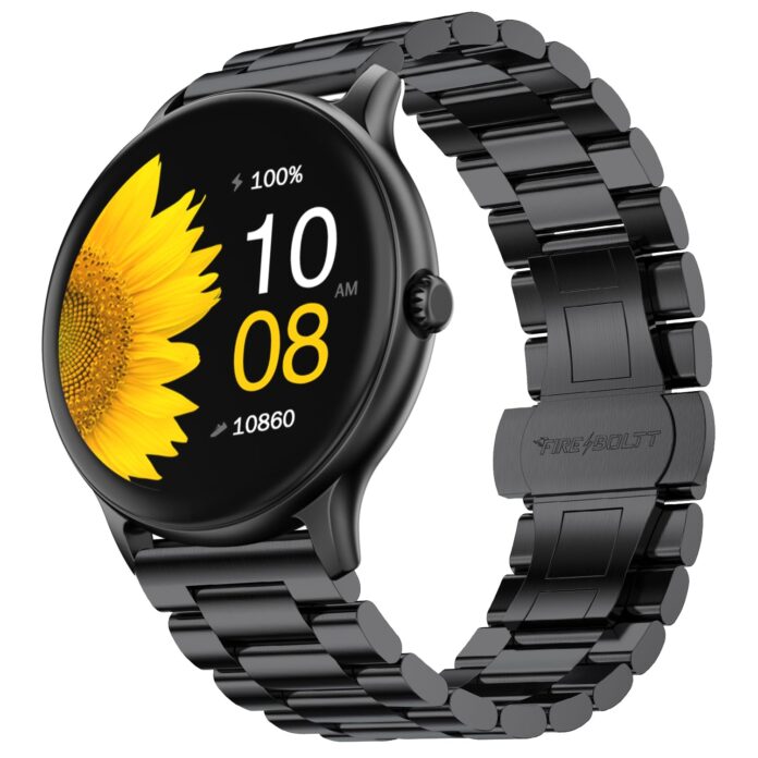 Fire-Boltt Newly Launched Phoenix Ultra Blaze Luxury Stainless Steel, Bluetooth Calling Smart Watch, AI Voice Assistant, Metal Body with 120+ Sports Modes, SpO2, Heart Rate Monitoring (Black)