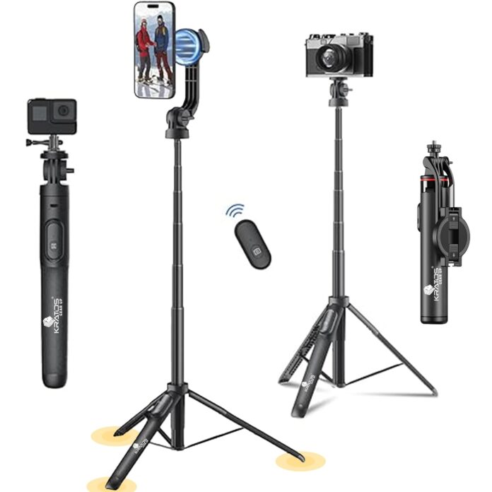 Kratos Magnetic Selfie Stick Tripod Stand Reinforced 53