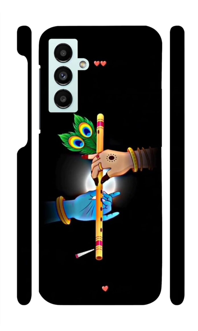 STARSTOKS Premium Radha Krishna Hands with Flute Printed Mobile Back Cover for Samsung Galaxy M13 4G / Samsung Galaxy F13 4G