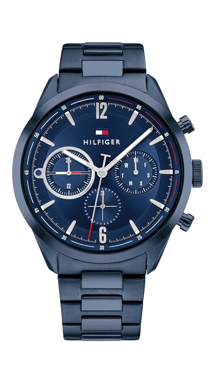 Tommy Hilfiger Blue Dial Round Shaped Casual Men Watch_TH1791945W