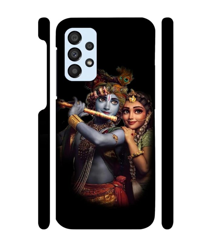 TrishArt Lord ''Radha Krishan''-(Black Background) Printed Hard Mobile Back Cover & Case for Samsung Galaxy A33 5G, Designer | Protective & Premium Cover & Case