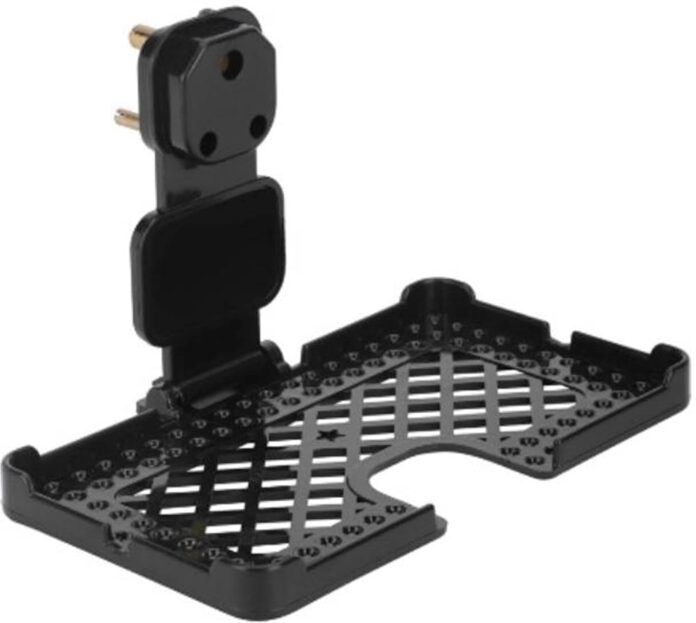 Mobile Charging Holder - Gadgets for Home, Room Accessories Amazing and Cool, Unique Electronics Gadget for Phone Charger Stand Wall Mount, Pack of 1 (Black)