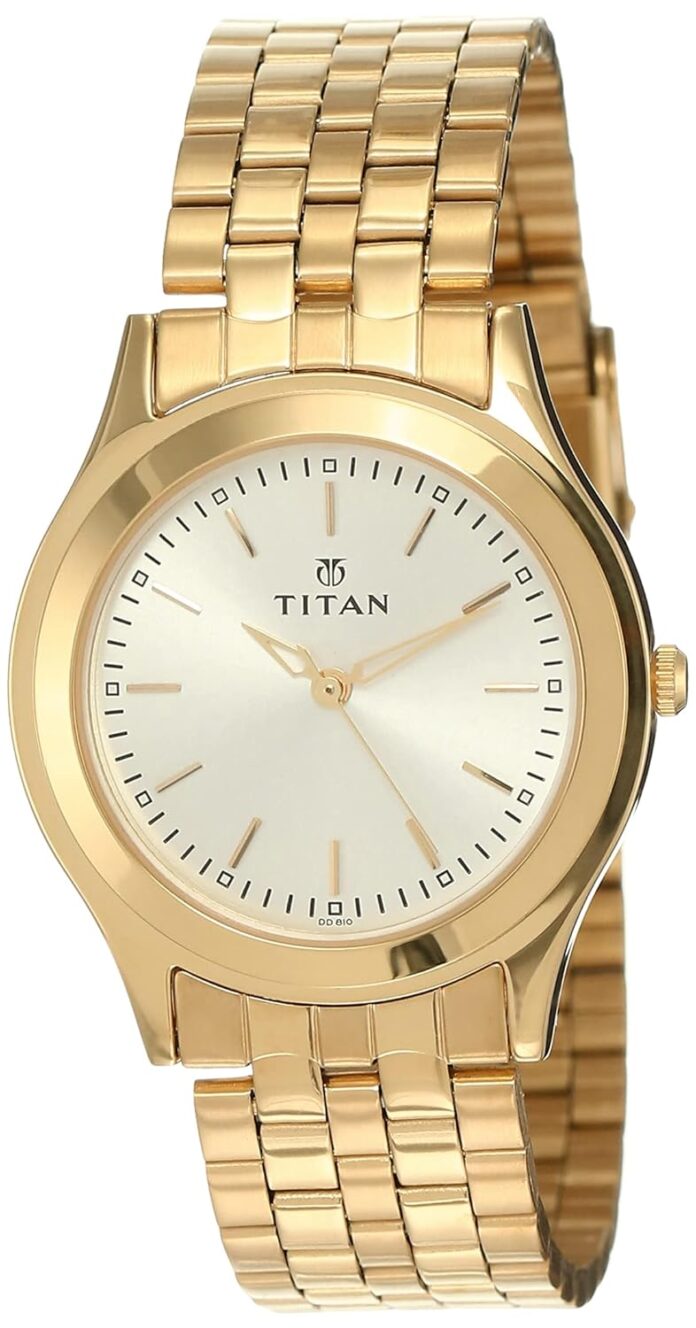 Titan Analog Silver Dial Stainless Steel Strap watch for Men-NR1648YM01
