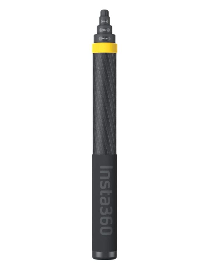 insta360 Extended Edition Selfie Stick New (300Cm) for One X3, One X2, One Rs, One R, One X Action Camera, Black