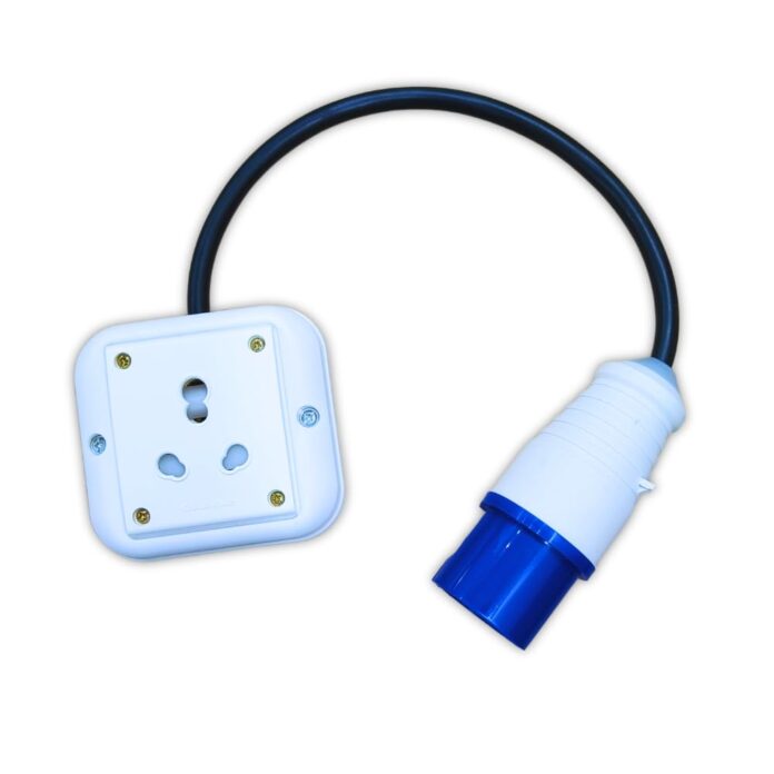 16 amp Industrial Socket to 3 PIN Socket Converter | Electric Vehicle Charger | Bharat AC Charger | 3 PIN Car and Bike Charger Converter | Bharat AC Charger