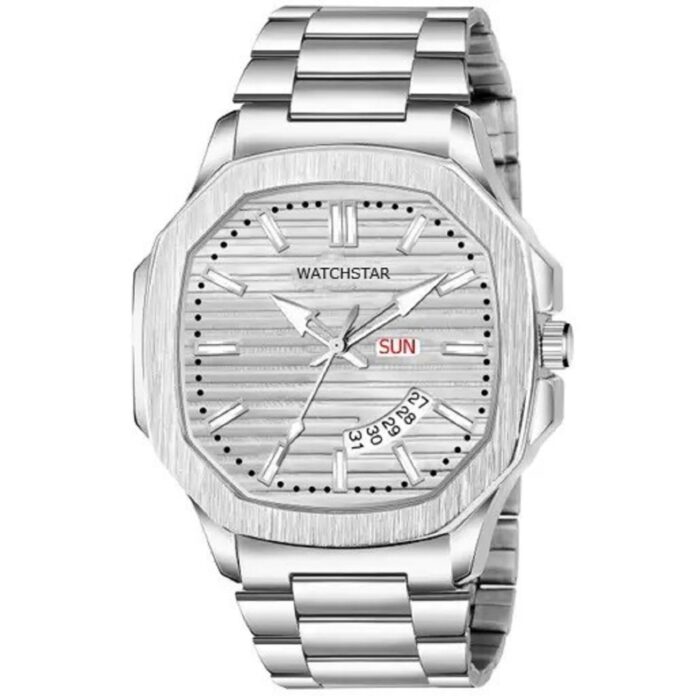 Sqaure Date Watch for Mens and Boys
