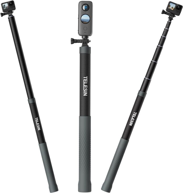 TELESIN G3 Long Selfie Stick Pole (Upgraded 118