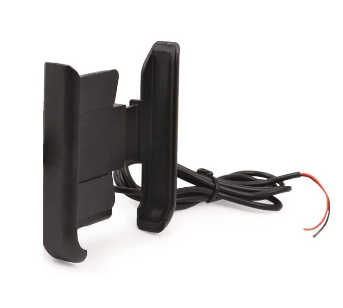 Aowbikes Wateproof Metal Bike Mobile Holder Mount with Charger (Mirror Fitting) Compitable for Yamaha FZ V1/V2/V3